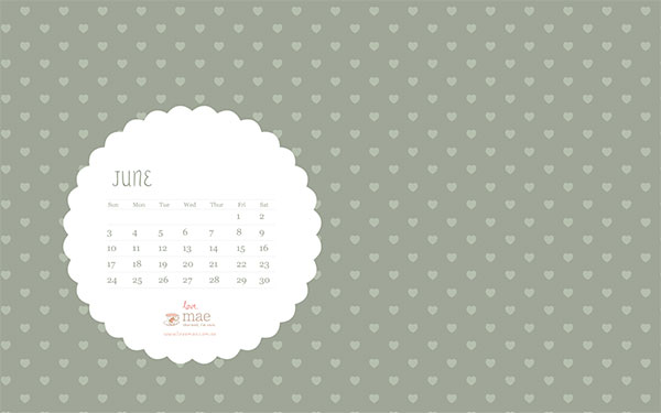 June 2012 Calendar Wallpaper