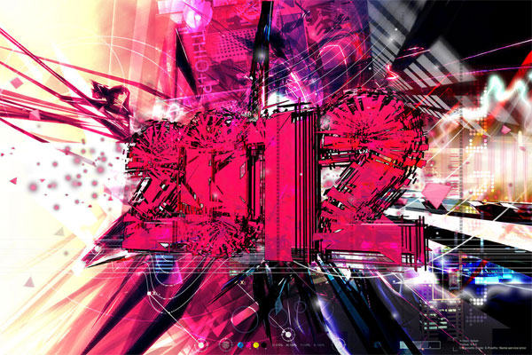 Pink Techno 2012 Desktop Wallpaper