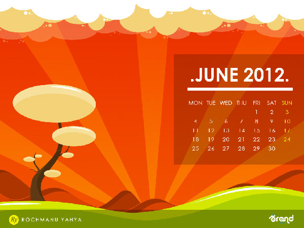 June 2012 Calendar Wallpaper