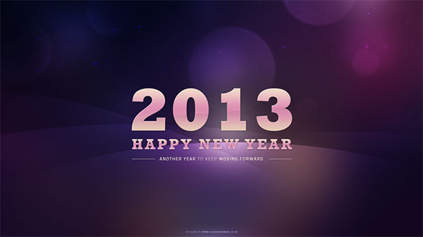 purple bokeh new years 2013 wallpaper